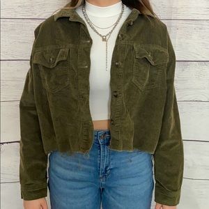 corduroy button up jacket